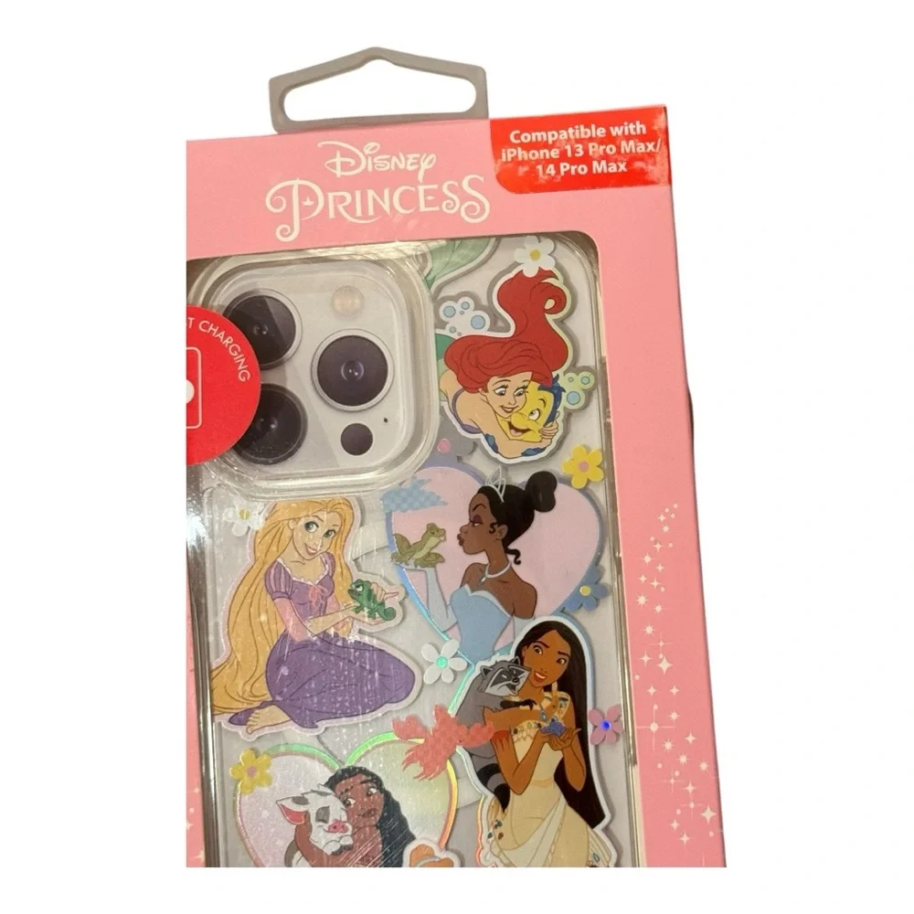 Disney Princess Ariel Tiana Cinderella 13 Pro Max 14 Pro Max iPhone Phone Case